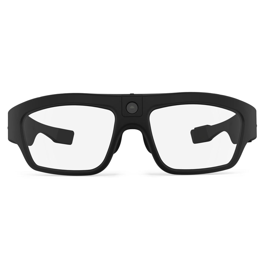 iVUE Denali camera glasses front view with the included clear lenses installed