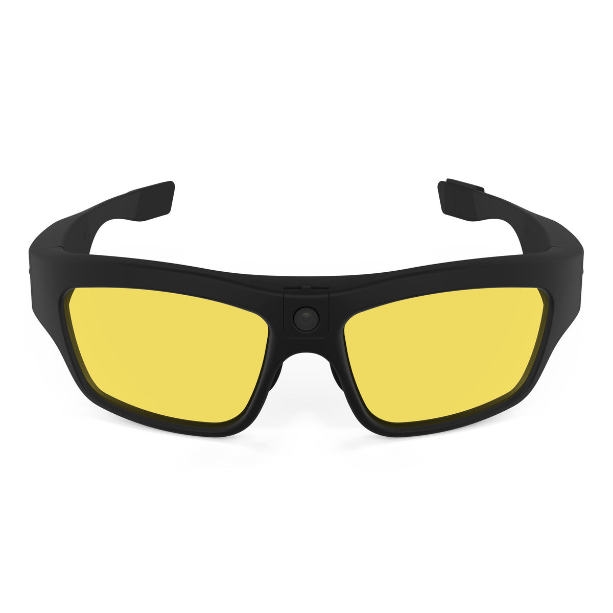 iVUE Denali camera glasses fitted with yellow tint lenses front view