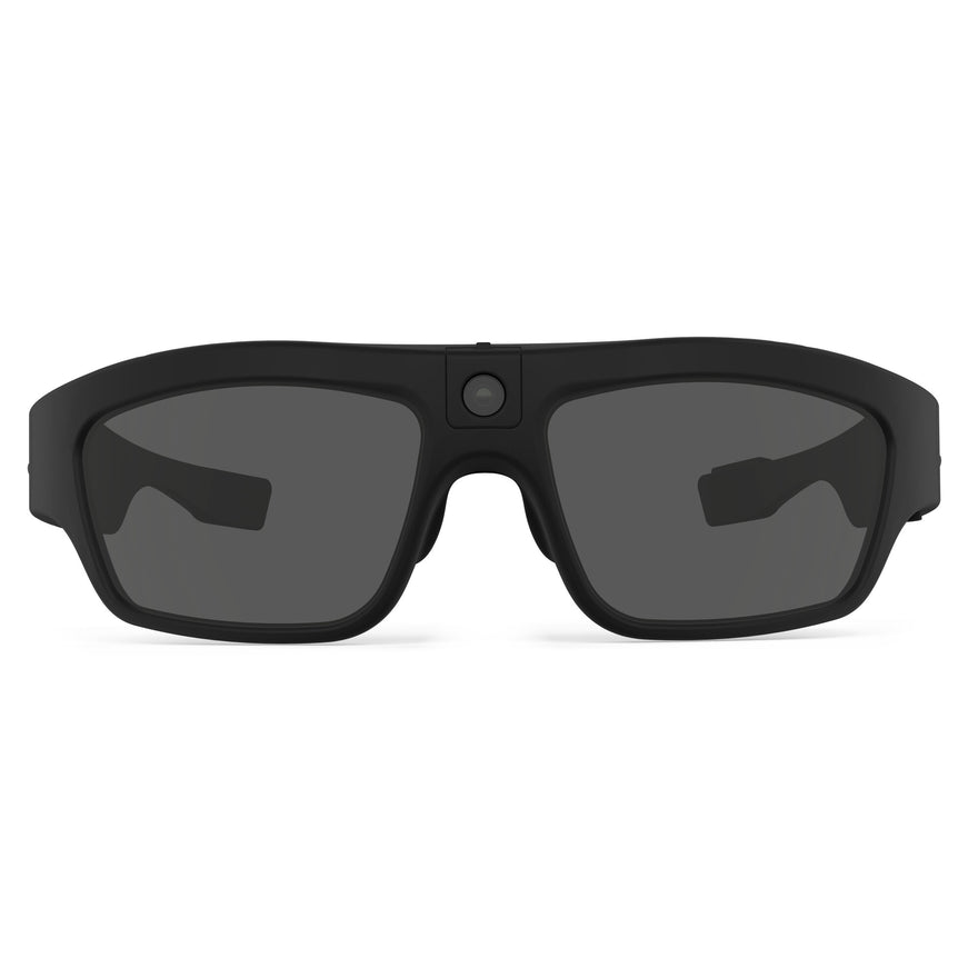 iVUE Denali camera glasses, second front view showing polarized sunglass lens