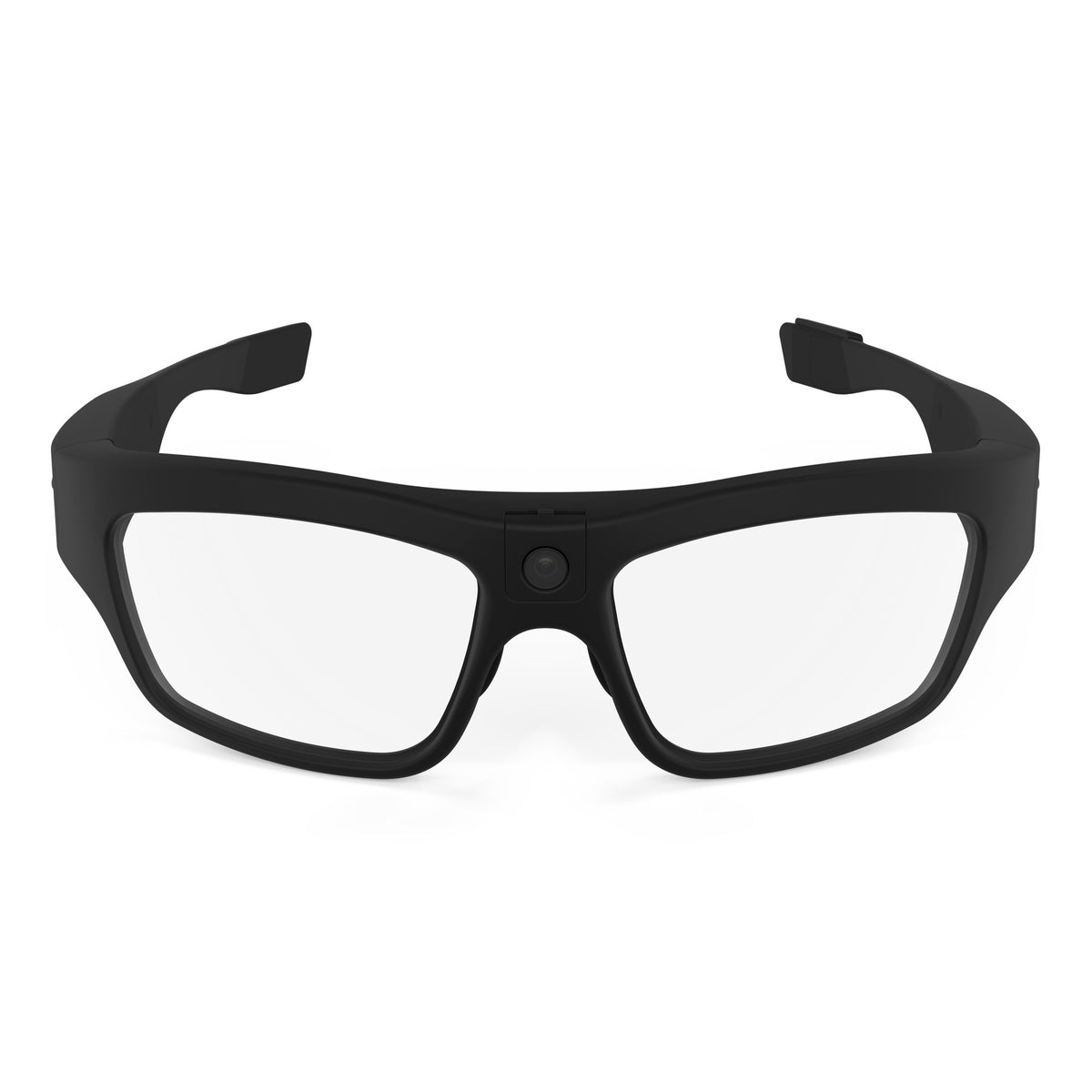 iVUE Denali camera glasses fitted with clear lenses front view