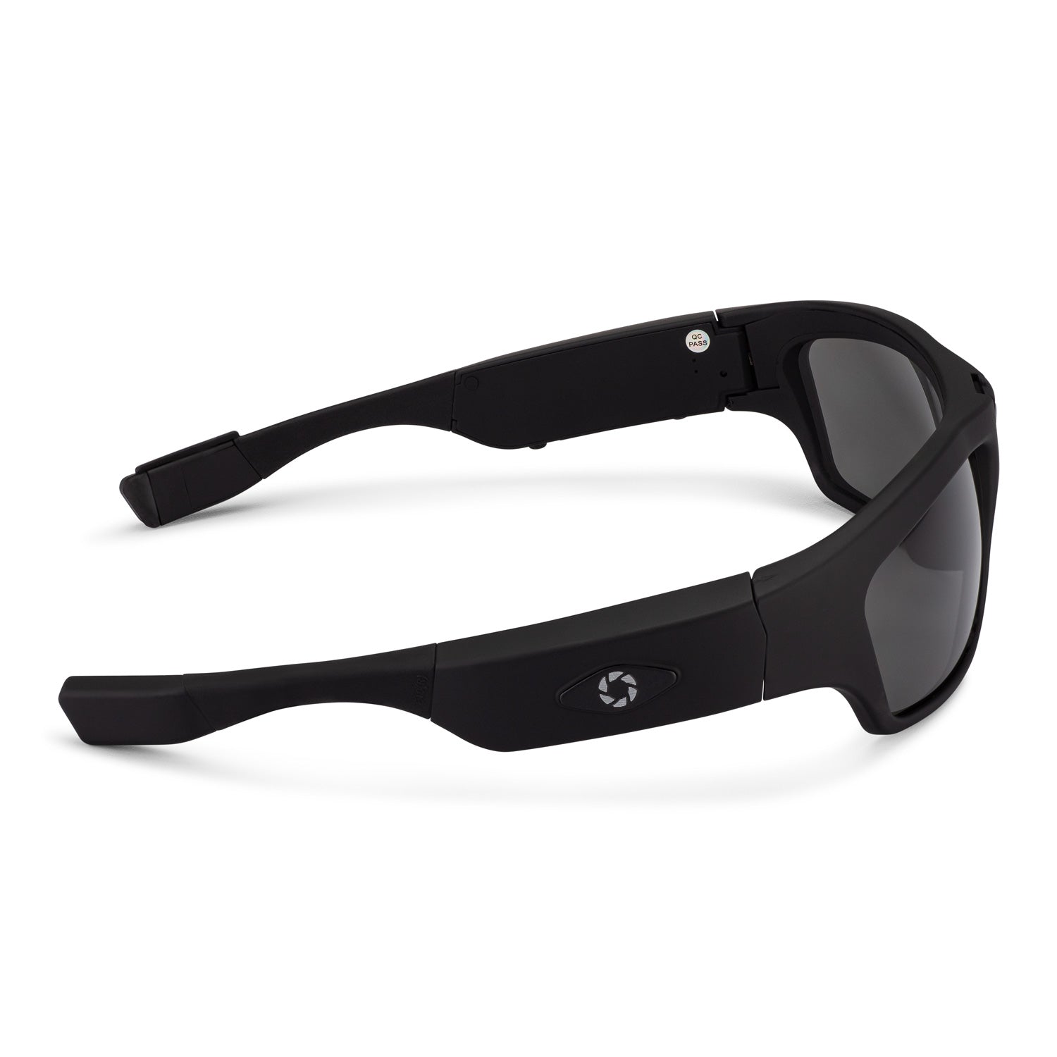 iVUE Denali camera glasses top view showing 135-degree wide-angle lens